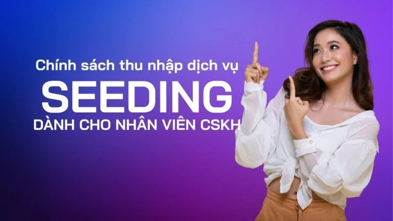 Hướng dẫn chính sách thu nhập dịch vụ Seeding cho nhân viên CSKH